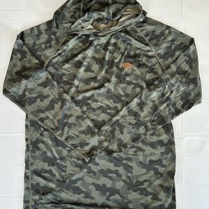 AFTCO Green Camo Hooded long sleeve sun shirt